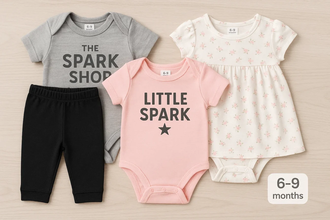 The Spark Shop 6-9 months old baby clothes