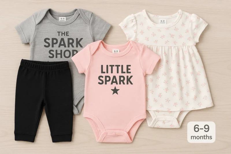 The Spark Shop 6-9 months old baby clothes